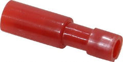 3M - 22 to 18 AWG Bullet Connector - 0.18" Bullet Diam, Red Nylon Insulation - Exact Tooling