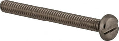 Value Collection - M2x0.40 Metric Coarse, 20mm Length Under Head Slotted Drive Machine Screw - Pan Head, Grade 18-8 & A2 Stainless Steel, Uncoated, Without Washer - Exact Tooling