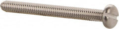 Value Collection - M2.5x0.45 Metric Coarse, 25mm Length Under Head Slotted Drive Machine Screw - Pan Head, Grade 18-8 & A2 Stainless Steel, Uncoated, Without Washer - Exact Tooling