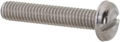 Value Collection - M3x0.50 Metric Coarse, 16mm Length Under Head Slotted Drive Machine Screw - Pan Head, Grade 18-8 & A2 Stainless Steel, Uncoated, Without Washer - Exact Tooling