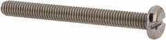 Value Collection - M3x0.50 Metric Coarse, 30mm Length Under Head Slotted Drive Machine Screw - Pan Head, Grade 18-8 & A2 Stainless Steel, Uncoated, Without Washer - Exact Tooling