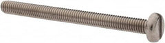 Value Collection - M3x0.50 Metric Coarse, 35mm Length Under Head Slotted Drive Machine Screw - Pan Head, Grade 18-8 & A2 Stainless Steel, Uncoated, Without Washer - Exact Tooling