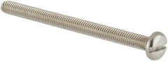 Value Collection - M3x0.50 Metric Coarse, 40mm Length Under Head Slotted Drive Machine Screw - Pan Head, Grade 18-8 & A2 Stainless Steel, Uncoated, Without Washer - Exact Tooling
