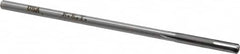 Made in USA - #14 Carbide-Tipped 4 Flute Chucking Reamer - Straight Flute, 11/64" Straight Shank, 1-1/8" Flute Length, 4-1/2" OAL - Exact Tooling