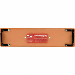 Dynabrade - 11 x 2-3/4" Rectangular Adhesive/PSA Backing Pad - File Board Sander Compatible, Clip Attachment, Nonvacuum Pad, 3/8" Thick, Medium Density - Exact Tooling