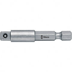 Wera - Socket Adapters & Universal Joints Type: Square-Drive to Hex Bit Adapter Male Size: 3/8 - Exact Tooling