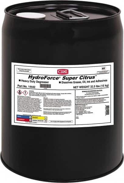 CRC - 5 Gal Bucket Cleaner/Degreaser - Liquid, Citrus - Exact Tooling