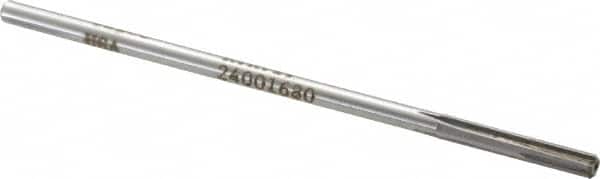 Made in USA - 0.168" Carbide-Tipped 4 Flute Chucking Reamer - Straight Flute, 0.151" Straight Shank, 1" Flute Length, 4" OAL - Exact Tooling