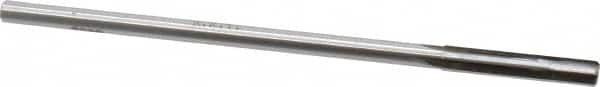 Made in USA - 0.259" Carbide-Tipped 4 Flute Chucking Reamer - Straight Flute, 15/64" Straight Shank, 1-1/2" Flute Length, 6" OAL - Exact Tooling
