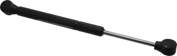 Made in USA - 0.24" Rod Diam, 0.59" Tube Diam, 50 Lb Capacity, Hydraulic Dampers - Compression, 10.02" Extended Length, 3" Stroke Length, Plastic Ball Socket, Chrome-Plated Piston - Exact Tooling