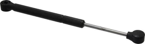 Made in USA - 0.32" Rod Diam, 0.87" Tube Diam, 100 Lb Capacity, Hydraulic Dampers - Extension, 12.24" Extended Length, 4" Stroke Length, Plastic Ball Socket, Chrome-Plated Piston - Exact Tooling