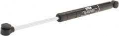Made in USA - 0.32" Rod Diam, 0.87" Tube Diam, 100 Lb Capacity, Hydraulic Dampers - Extension, 14.49" Extended Length, 5" Stroke Length, Plastic Ball Socket, Chrome-Plated Piston - Exact Tooling