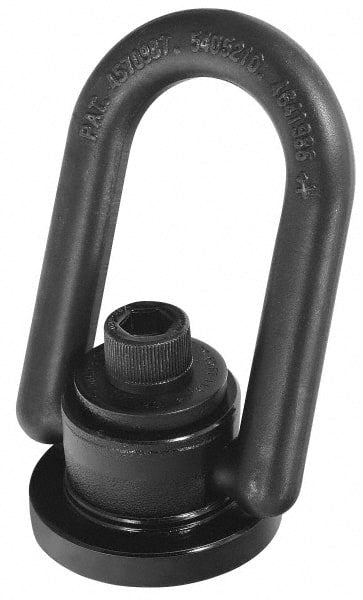 American Drill Bushing - 24,000 Lbs. Load Capacity, 6.75 Inch Wide x 9-1/2 Inch High, Extra Duty Weld Mount Hoist Ring - Exact Tooling