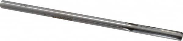Made in USA - 0.286" Carbide-Tipped 4 Flute Chucking Reamer - Straight Flute, 9/32" Straight Shank, 1-1/2" Flute Length, 6" OAL - Exact Tooling