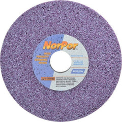 Norton - 7" Diam x 1-1/4" Hole x 1/2" Thick, G Hardness, 46 Grit Surface Grinding Wheel - Ceramic, Type 1, Coarse Grade, 3,600 Max RPM, Vitrified Bond, No Recess - Exact Tooling