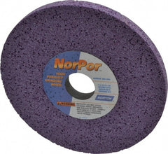 Norton - 7" Diam x 1-1/4" Hole x 1/2" Thick, H Hardness, 60 Grit Surface Grinding Wheel - Ceramic, Type 1, Medium Grade, 3,600 Max RPM, Vitrified Bond, No Recess - Exact Tooling