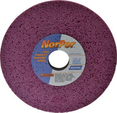 Norton - 7" Diam x 1-1/4" Hole x 1/2" Thick, H Hardness, 46 Grit Surface Grinding Wheel - Aluminum Oxide, Type 1, Coarse Grade, 3,600 Max RPM, Vitrified Bond, No Recess - Exact Tooling