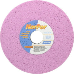 Norton - 7" Diam x 1-1/4" Hole x 1/2" Thick, G Hardness, 46 Grit Surface Grinding Wheel - Aluminum Oxide, Type 1, Coarse Grade, 3,600 Max RPM, Vitrified Bond, No Recess - Exact Tooling