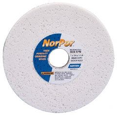 Norton - 14" Diam x 5" Hole x 2" Thick, H Hardness, 46 Grit Surface Grinding Wheel - Aluminum Oxide, Type 5, Coarse Grade, 2,320 Max RPM, Vitrified Bond, One-Side Recess - Exact Tooling