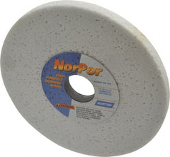 Norton - 7" Diam x 1-1/4" Hole x 1/2" Thick, G Hardness, 46 Grit Surface Grinding Wheel - Aluminum Oxide, Type 1, Coarse Grade, 3,600 Max RPM, Vitrified Bond, No Recess - Exact Tooling