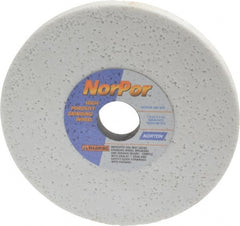 Norton - 7" Diam x 1-1/4" Hole x 1/2" Thick, H Hardness, 60 Grit Surface Grinding Wheel - Aluminum Oxide, Type 1, Medium Grade, 3,600 Max RPM, Vitrified Bond, No Recess - Exact Tooling