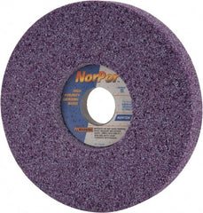 Norton - 7" Diam x 1-1/4" Hole x 1" Thick, H Hardness, 46 Grit Surface Grinding Wheel - Ceramic, Type 5, Coarse Grade, 3,600 Max RPM, Vitrified Bond, One-Side Recess - Exact Tooling