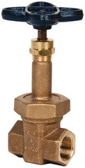 NIBCO - 3/4" Pipe, Class 300, Threaded Bronze Alloy Solid Wedge Rising Stem Gate Valve - 600 WOG, 300 WSP, Union Bonnet - Exact Tooling