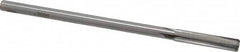 Made in USA - 0.309" Carbide-Tipped 4 Flute Chucking Reamer - Straight Flute, 9/32" Straight Shank, 1-1/2" Flute Length, 6" OAL - Exact Tooling