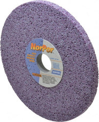 Norton - 8" Diam x 1-1/4" Hole x 1/2" Thick, H Hardness, 46 Grit Surface Grinding Wheel - Ceramic, Type 1, Coarse Grade, 3,600 Max RPM, Vitrified Bond, No Recess - Exact Tooling