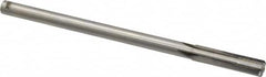 Made in USA - 0.411" Carbide-Tipped 4 Flute Chucking Reamer - Straight Flute, 3/8" Straight Shank, 1-3/4" Flute Length, 7" OAL - Exact Tooling