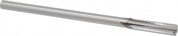 Made in USA - 0.425" Carbide-Tipped 4 Flute Chucking Reamer - Straight Flute, 3/8" Straight Shank, 1-3/4" Flute Length, 7" OAL - Exact Tooling