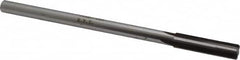 Made in USA - 0.432" Carbide-Tipped 4 Flute Chucking Reamer - Straight Flute, 3/8" Straight Shank, 1-3/4" Flute Length, 7" OAL - Exact Tooling