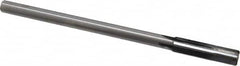 Made in USA - 0.436" Carbide-Tipped 4 Flute Chucking Reamer - Straight Flute, 3/8" Straight Shank, 1-3/4" Flute Length, 7" OAL - Exact Tooling