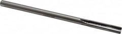 Made in USA - 7/16" Carbide-Tipped 4 Flute Chucking Reamer - Straight Flute, 3/8" Straight Shank, 1-3/4" Flute Length, 7" OAL - Exact Tooling