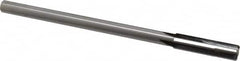 Made in USA - 0.442" Carbide-Tipped 4 Flute Chucking Reamer - Straight Flute, 3/8" Straight Shank, 1-3/4" Flute Length, 7" OAL - Exact Tooling