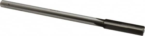 Made in USA - 0.46" Carbide-Tipped 4 Flute Chucking Reamer - Straight Flute, 3/8" Straight Shank, 1-3/4" Flute Length, 7" OAL - Exact Tooling