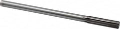 Made in USA - 0.491" Carbide-Tipped 6 Flute Chucking Reamer - Straight Flute, 7/16" Straight Shank, 2" Flute Length, 8" OAL - Exact Tooling