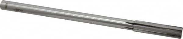 Made in USA - 1/2" Carbide-Tipped 6 Flute Chucking Reamer - Straight Flute, 7/16" Straight Shank, 2" Flute Length, 8" OAL - Exact Tooling