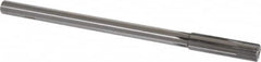 Made in USA - 0.514" Carbide-Tipped 6 Flute Chucking Reamer - Straight Flute, 7/16" Straight Shank, 2" Flute Length, 8" OAL - Exact Tooling