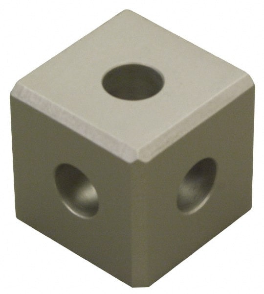 80/20 Inc. - Open Shelving Square Tri-Corner Connector - Aluminum, Use with Series 15 & Bolt Kit 3018 - Exact Tooling