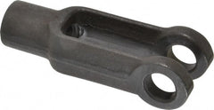 Gibraltar - 1/2-13 Thread, 1-1/8" Yoke Width, Carbon Steel, Tapped Yoke - 1/2" Hole Diam, 1-7/8" Hole Center to Neck, 15/16" Yoke Arm Height, 13/16" Neck Diam, 1-1/8" Neck Length, 3" OAL - Exact Tooling