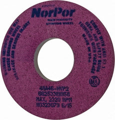 Norton - 14" Diam x 5" Hole x 1-1/2" Thick, H Hardness, 46 Grit Surface Grinding Wheel - Aluminum Oxide, Type 5, Coarse Grade, 2,320 Max RPM, Vitrified Bond, One-Side Recess - Exact Tooling