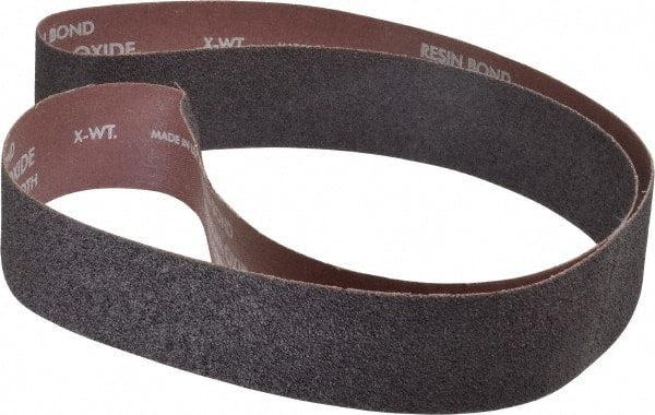 Norton - 2" Wide x 60" OAL, 36 Grit, Aluminum Oxide Abrasive Belt - Aluminum Oxide, Very Coarse, Coated, Series R228 - Exact Tooling