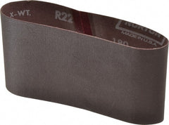 Norton - 3-1/2" Wide x 15-1/2" OAL, 180 Grit, Aluminum Oxide Abrasive Belt - Aluminum Oxide, Very Fine, Coated, Series R228 - Exact Tooling