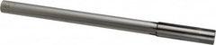 Made in USA - 0.639" Carbide-Tipped 6 Flute Chucking Reamer - Straight Flute, 9/16" Straight Shank, 2-1/4" Flute Length, 9" OAL - Exact Tooling