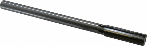 Made in USA - 0.686" Carbide-Tipped 6 Flute Chucking Reamer - Straight Flute, 9/16" Straight Shank, 2-1/4" Flute Length, 9" OAL - Exact Tooling