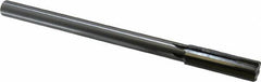 Made in USA - 0.686" Carbide-Tipped 6 Flute Chucking Reamer - Straight Flute, 9/16" Straight Shank, 2-1/4" Flute Length, 9" OAL - Exact Tooling