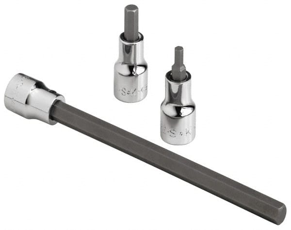 SK - 3/8" Drive, 9/64" Hex Bit Socket - 1-11/16" OAL - Exact Tooling