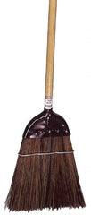 Weiler - 12" Wide, Plastic Bristles, Plastic Handle, Angled Broom - Flagged - Exact Tooling