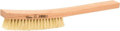 Weiler - 4 Rows x 18 Columns Tampico Plater Brush - 5-1/4" Brush Length, 13" OAL, 1" Trim Length, Wood Shoe Handle - Exact Tooling